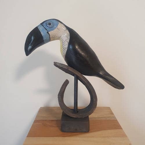 Grand toucan Ariel raku